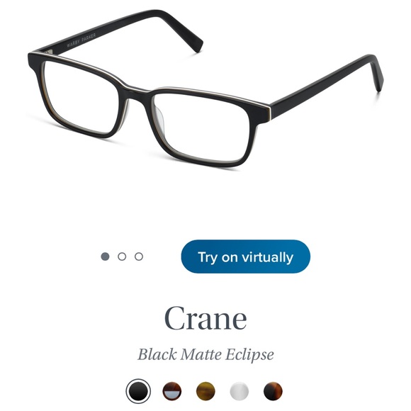 Warby Parker Crane Frames in Black Matte Eclipse - Picture 2 of 4